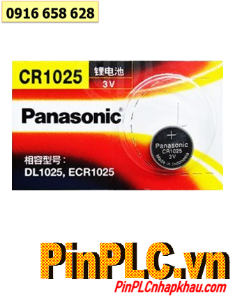 Panasonic CR1025; Pin 3.0v lithium Panasonic CR1025 chính hãng _Made in Indonesia